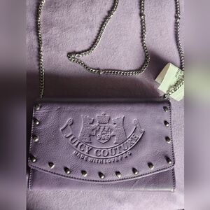 Juicy Couture Purple Leather Purse NWT